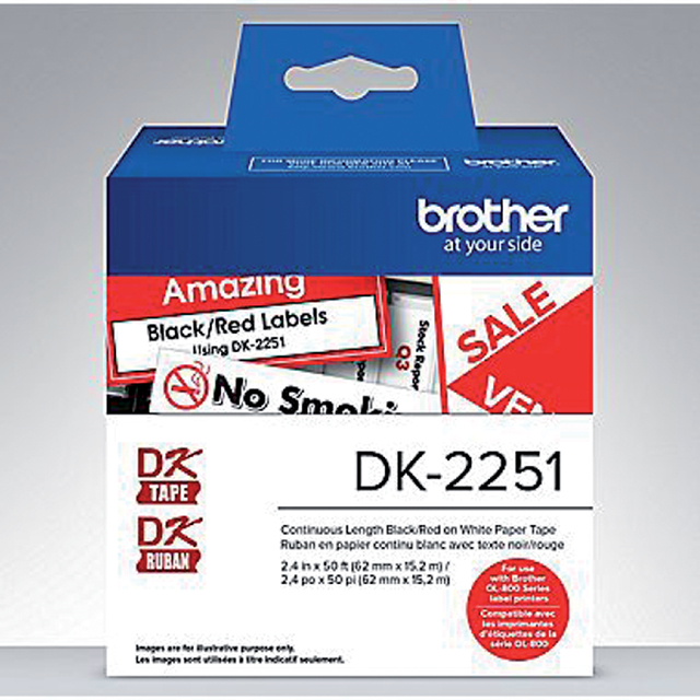 Etiket Brother DK-22251 doorlopend 62mm 1 rol á 15m wi