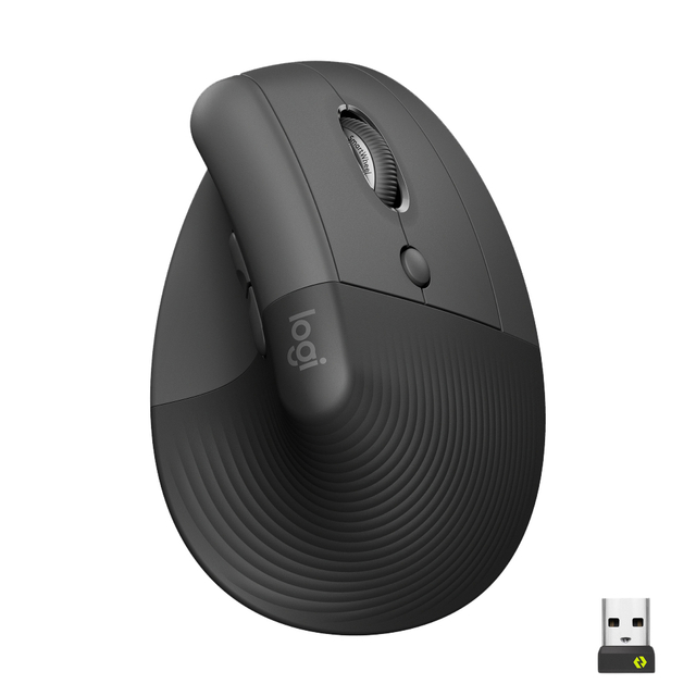 Muis Logitech Lift rechtshandig grafiet