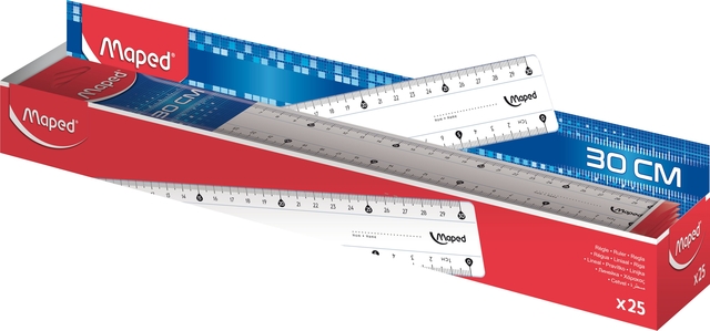 RULER MAPED CLASSIC 30CM