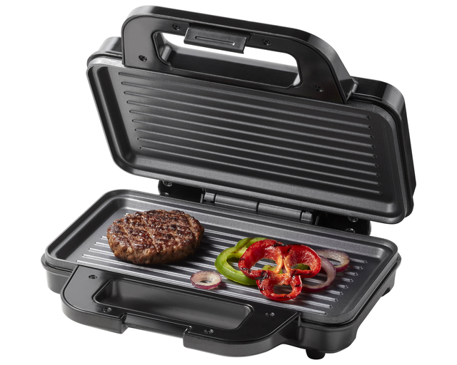 Panini grill Tomado zwart/RVS