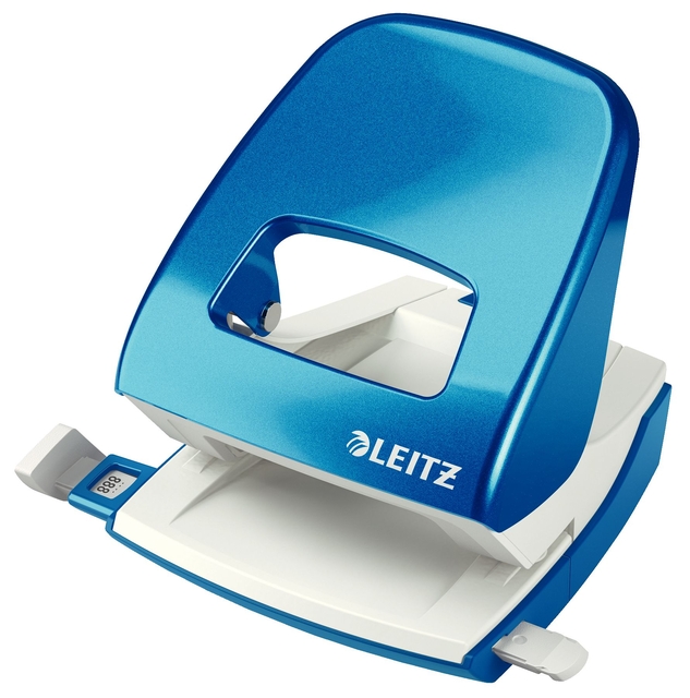 Office Hole Punch Leitz 5008 NeXXt WOW Metal 30 sheet blue