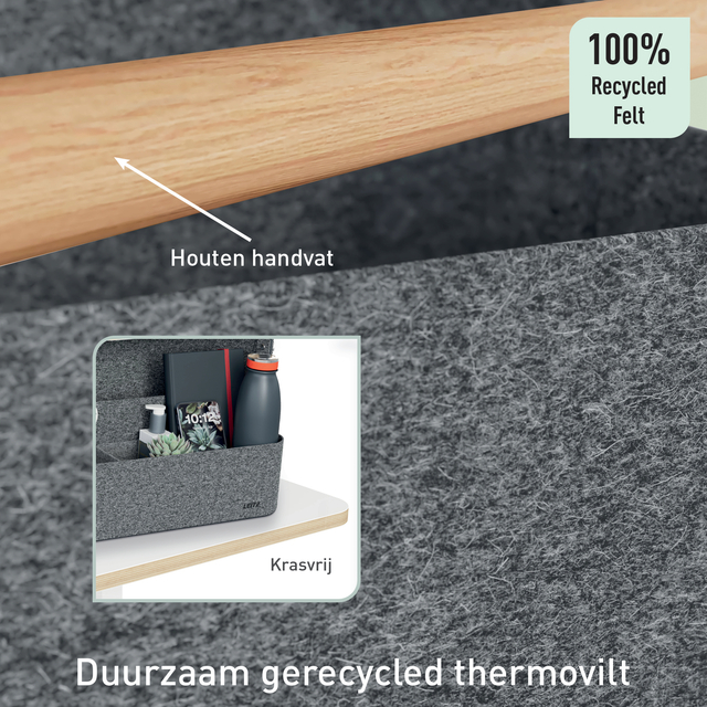 Bureau organizer Leitz draagbaar hangend donkergrijs