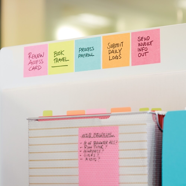 Memo pad Post-it 2030 76x76mm cube ultra assorted