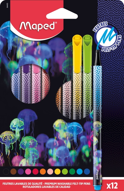 Viltstift Maped Deepsea Paradise set à 12 kleure