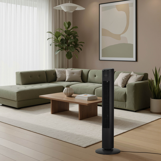 Torenventilator Inventum 75cm afstandsbediening zwart