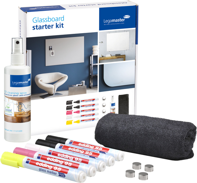 Legamaster glassboard starter set 11-part