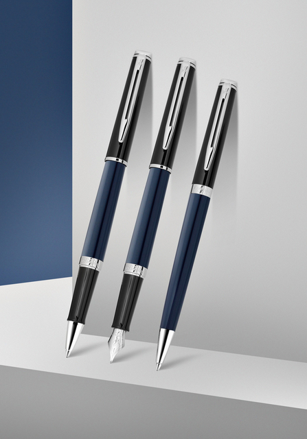 Vulpen Waterman Hémisphère Colour Blocking black en blue CT fi