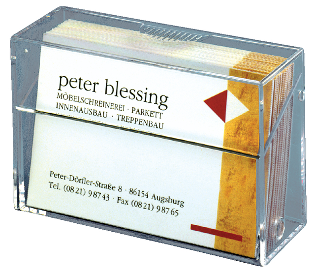 Business card box Sigel acryllic clear