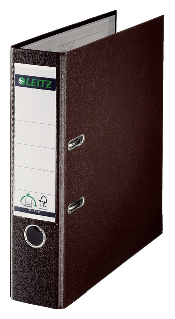 Lever arch file Leitz  80mm PP A4 brown