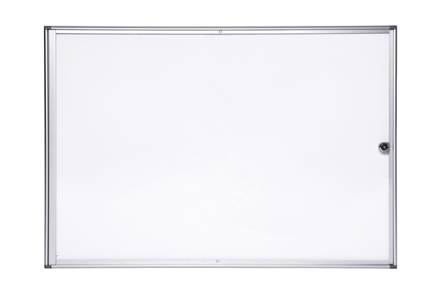 Binnenvitrine wand MAULextraslim whiteboard 8xA4 met slot