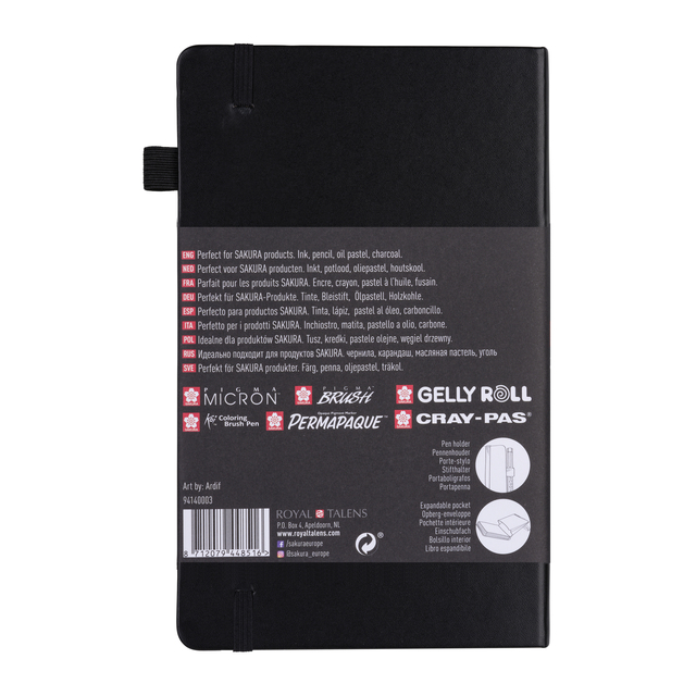 Schets-notitieboek Sakura 13x21cm 140gr 80vel wit