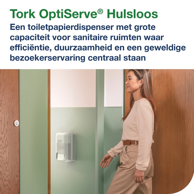 Toiletpapier Tork T7 Universal OptiServe Coreless 1-laags 144m wit 472620