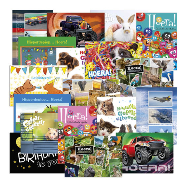 Beloningsposter-kaart De Stulp thema felicitatie A4 assorti