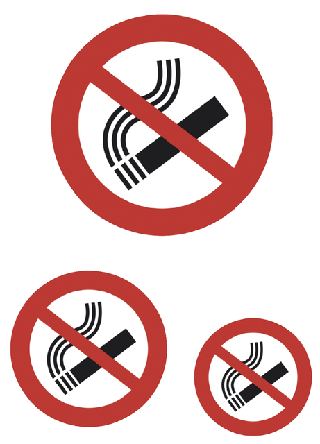 Information labels ´Don´t smoke´ weatherproof 1 sh