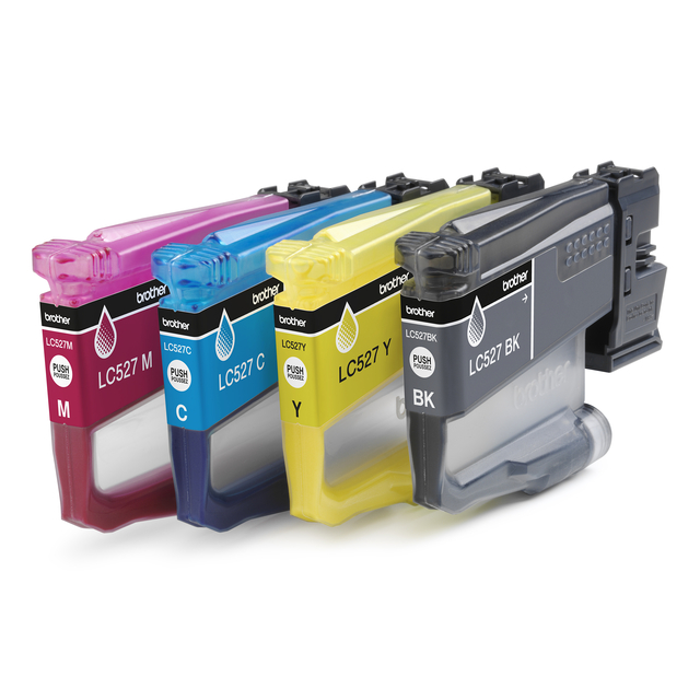 Inktcartridge Brother LC-527 zwart + 3 kleuren
