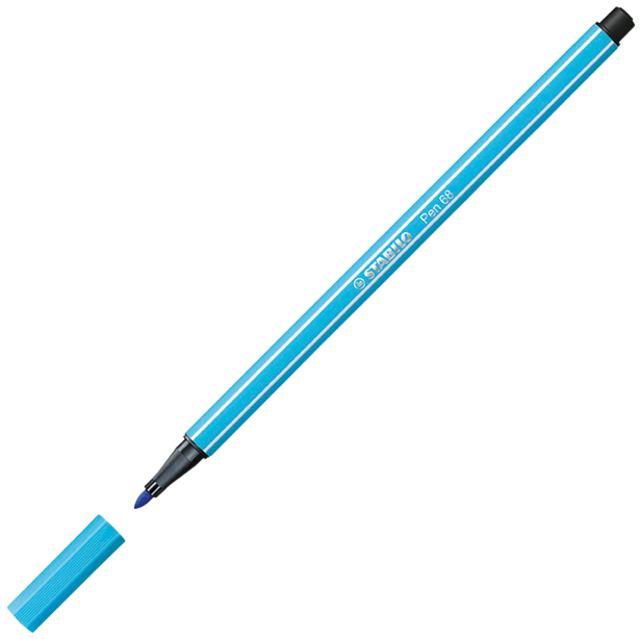 Viltstift STABILO Pen 68/40 Arty medium assorti blik à 40 stuk