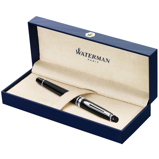 Vulpen Waterman Expert black lacquer  CT medium