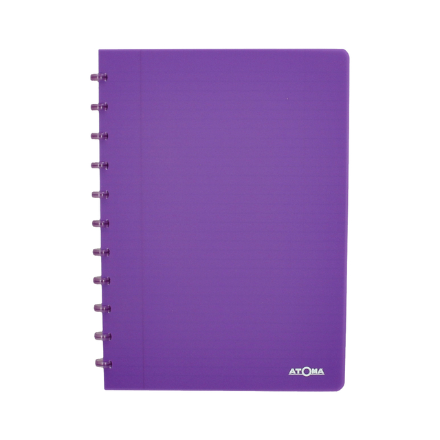 Schrift Atoma A4 blanco 144blz 90gr PP transparant assorti