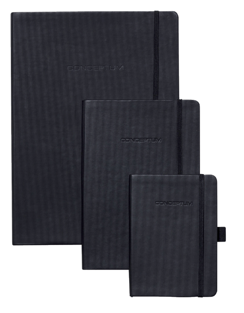 Notebook Sigel Conceptum Pure hardcover A5 black lined