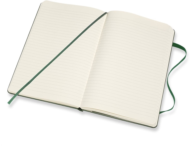 Notitieboek Moleskine large 130x210mm lijn hard cover myrtle green