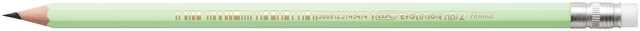 Potlood Bic HB met gom pastel assorti blister 5 stuks