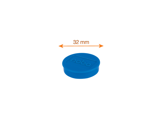 Magneet Nobo 32mm assorti 10 stuks