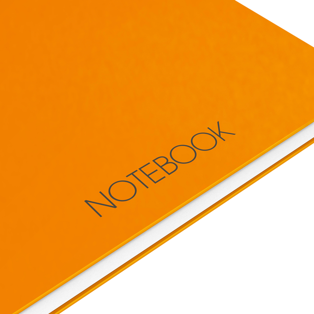 OXFORD International A5+ Hardback Twin-wire Notebook Narrow Ruled 160 Pages Orange SCRIBZEE® Compatibl