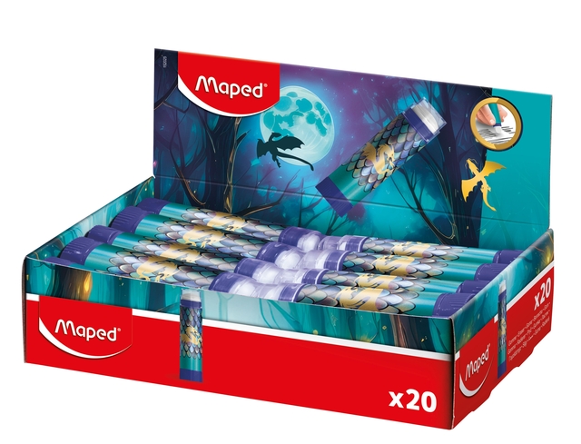 Gum Maped Dragon display à 20 kleuren blau
