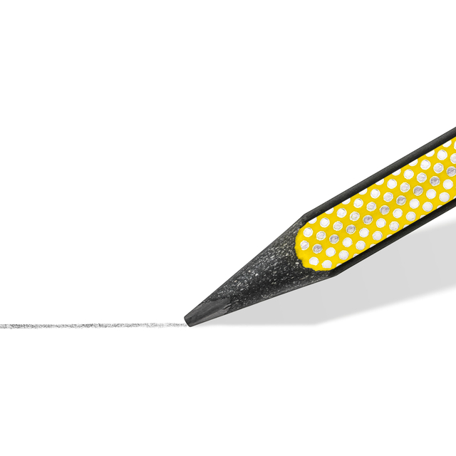 Potlood Staedtler Norix HB zwart-geel blister à 2 stuks