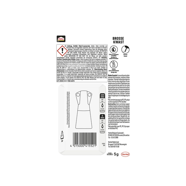 Superglue Pattex with brush bottle 5 grams on blister