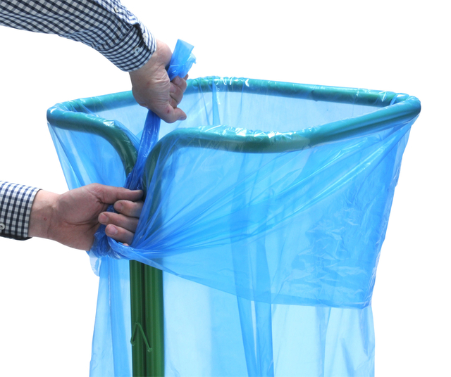 Zakhouder Vepa Bins zelfklemmend 400 liter groen