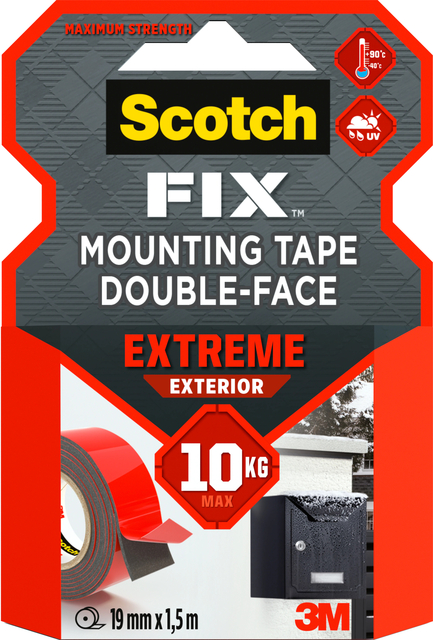 Adhesive tape Scotch Extreme Exterior 19mm x 1.5m double-sided