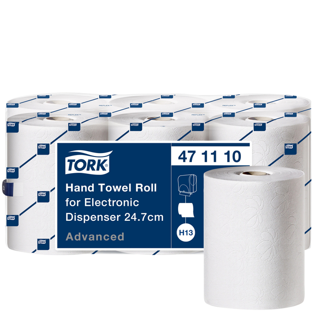 Towel roll Tork H12/H13 advanced for sensor systems 2-layer 143m white 471110