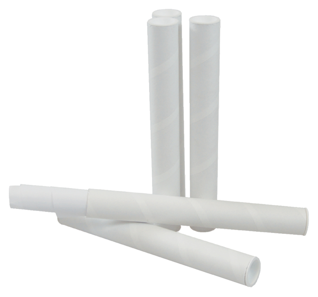 Verzendkoker CleverPack A3 330x29.5mm met doppen wit pak à 5 stuks