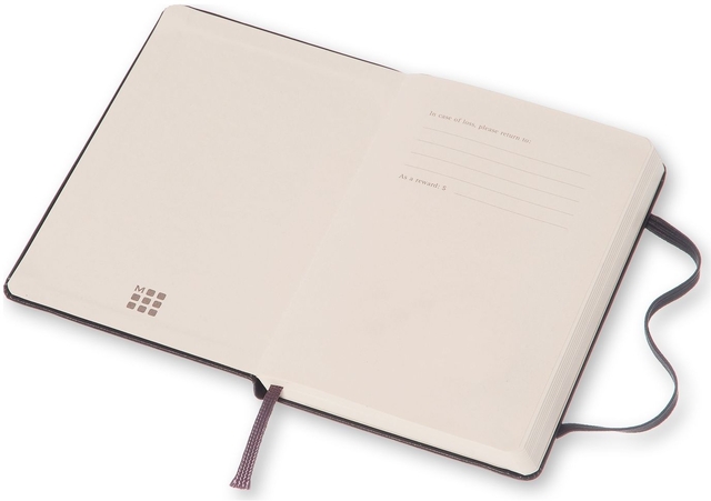 Notitieboek Moleskine pocket 90x140mm dots hard cover zwart
