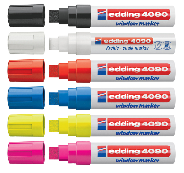 edding 4090 chalk marker blister of 1 neon yellow