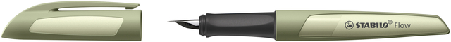 Vulpen STABILO Flow medium khaki blister à 1 stu
