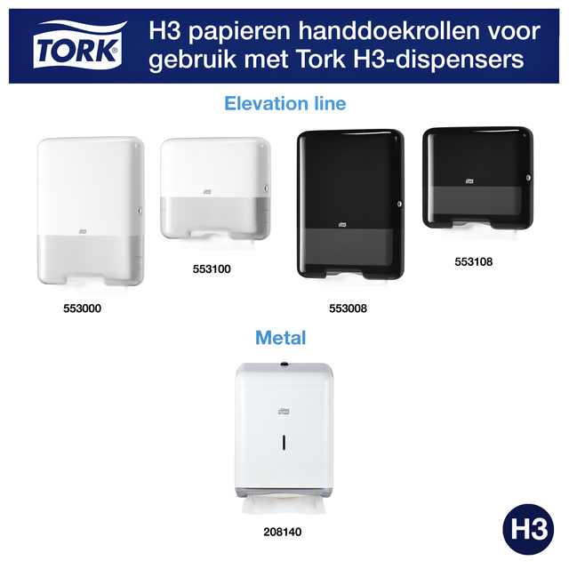 Towel Tork H3 Advanced Z-folded 2-ply white 290163