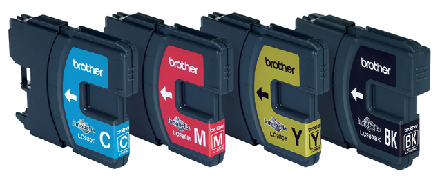 Brother Inkjet Cart Value Pk4 LC980VALBP