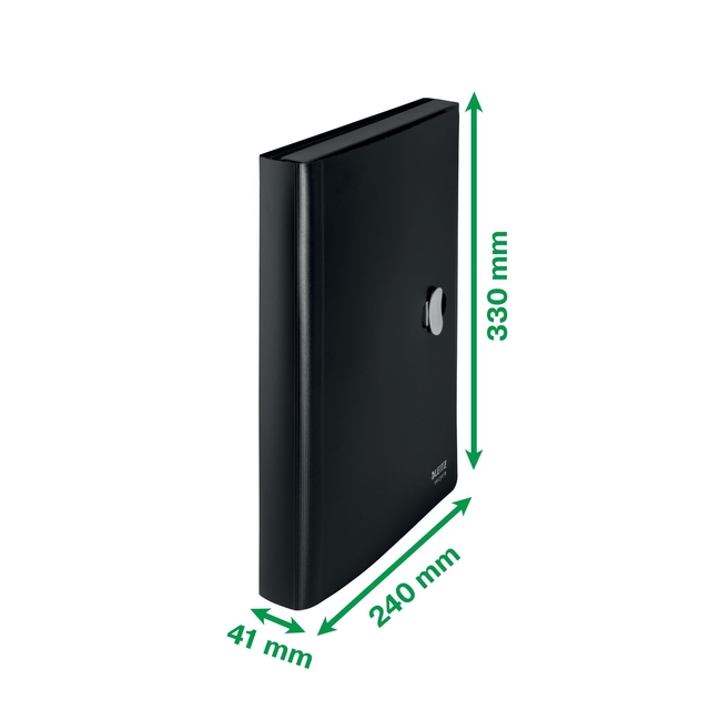 Expanding Concertina File Leitz Recycle A4, CO2 neutral black