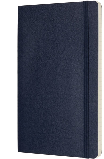 Notitieboek Moleskine large 130x210mm lijn soft cover sapphire blue