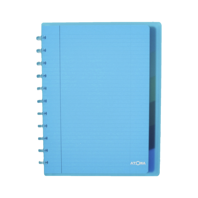 Schrift Atoma A4+ lijn 120blz 90gr PP transparant assorti