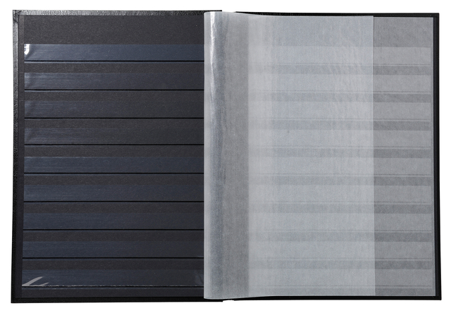 Postzegelalbum Exacompta 22.5x30.5cm 48 zwarte pagina's zwart