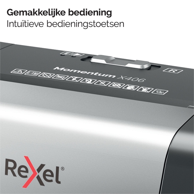 Papiervernietiger Rexel Momentum X406 snippers 4x28mm