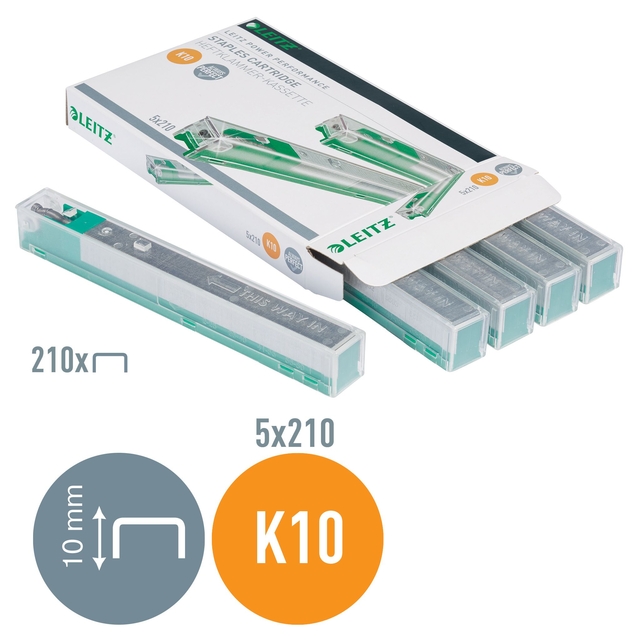 Leitz Stapler Cartridge K10 210 Green