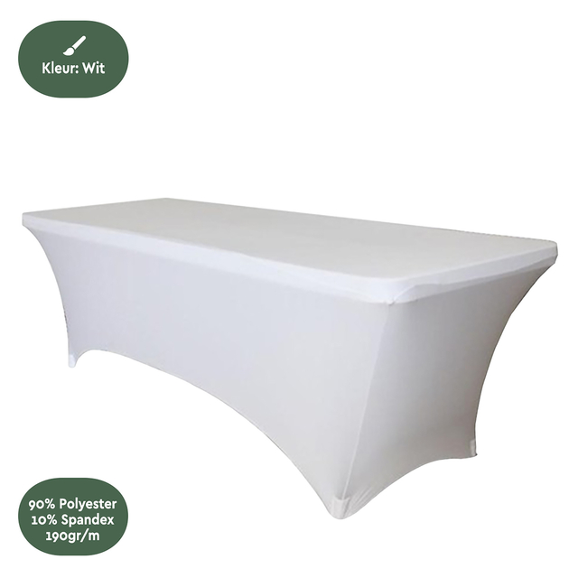 Tafelrok BRASQ 183x76x74cm wit
