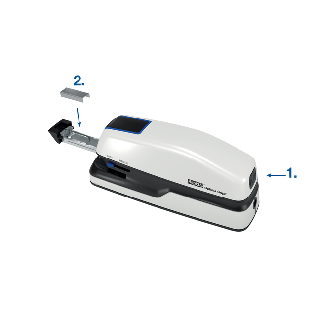 Stapler electric Rapid Optima Grip 20 sheets silver/black