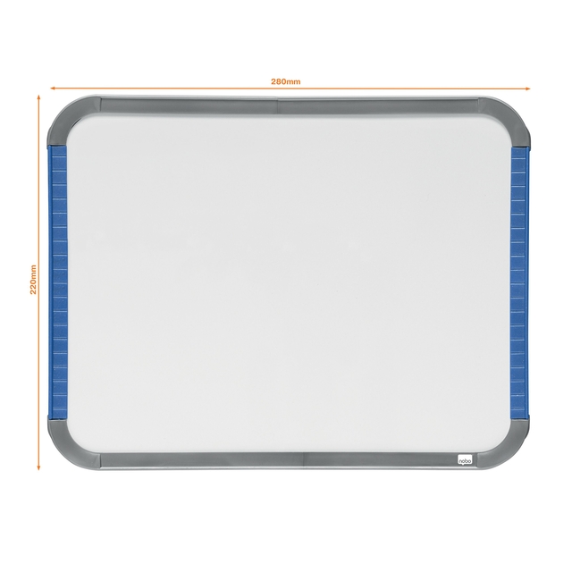 Nobo Slimline White Magnetic Whiteboard 220x280mm