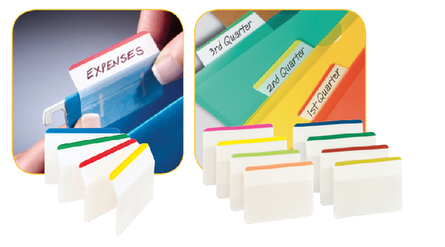 Indextabs Post-it 686A1 38x50.8mm strong curved assorted 24 tabs