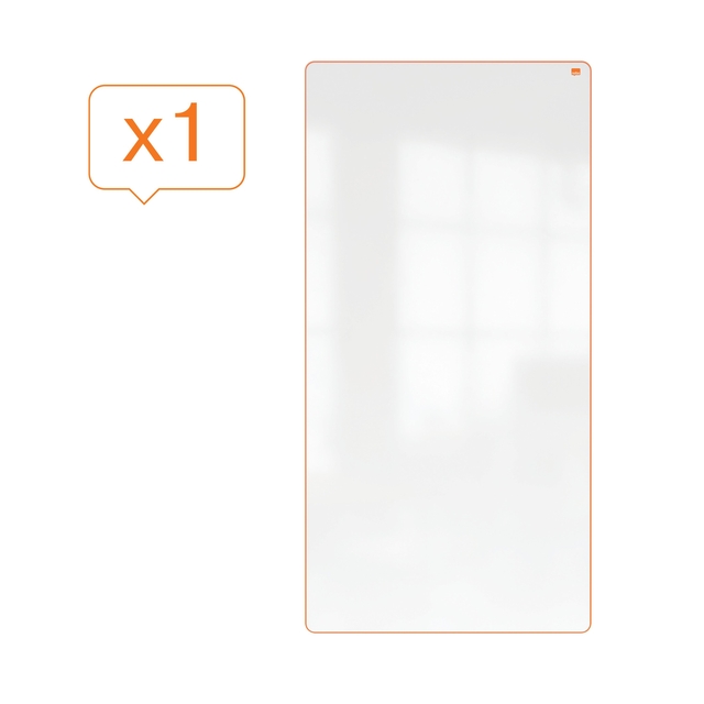Whiteboard Nobo Move & Meet 90x180cm oranje